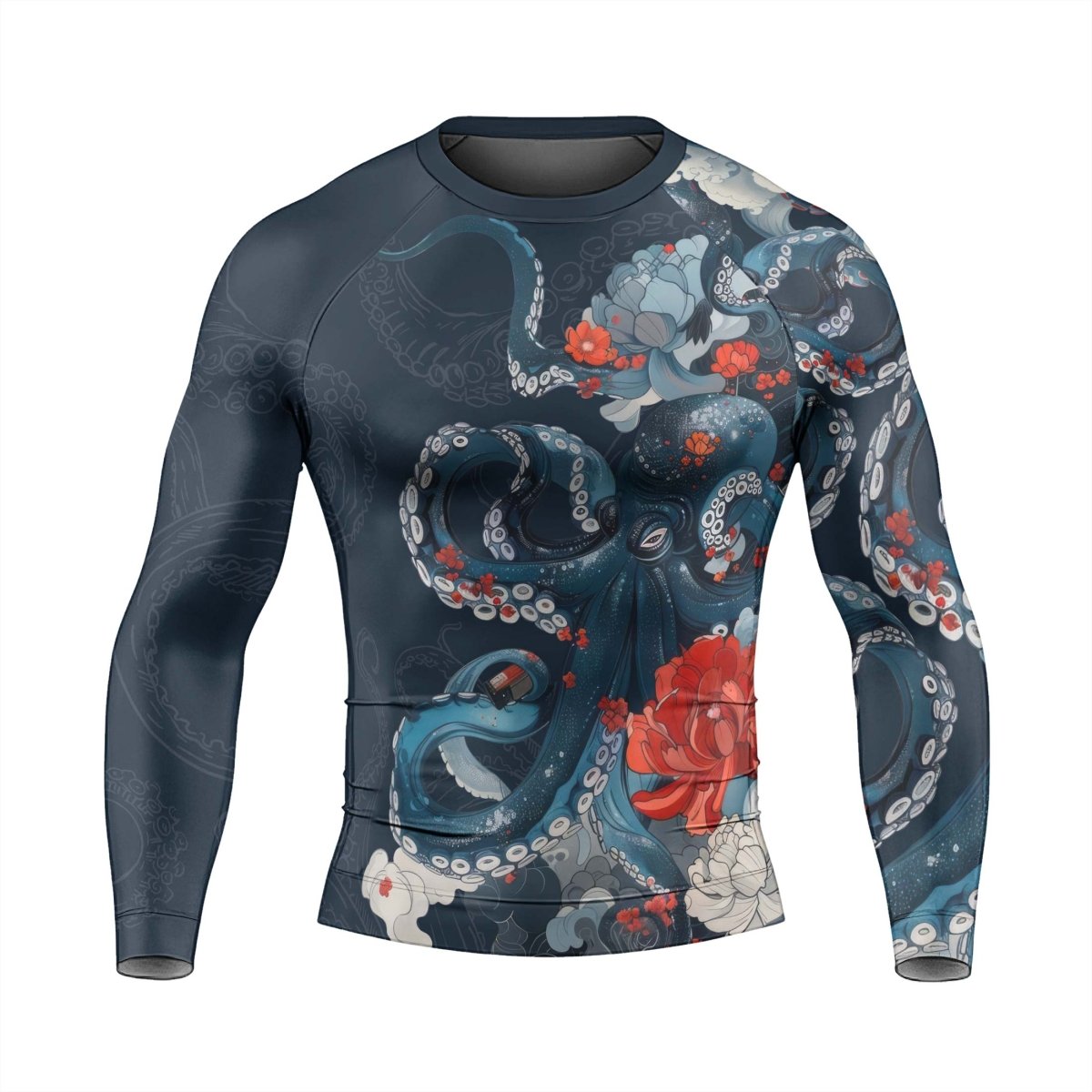 The Kraken's Garden Men's Long Sleeve Rash Guard - BattleFitGear