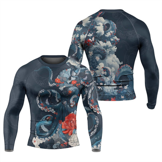 The Kraken's Garden Men's Long Sleeve Rash Guard - BattleFitGear