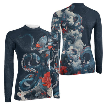 The Kraken's Garden Women's Long Sleeve Rash Guard - BattleFitGear