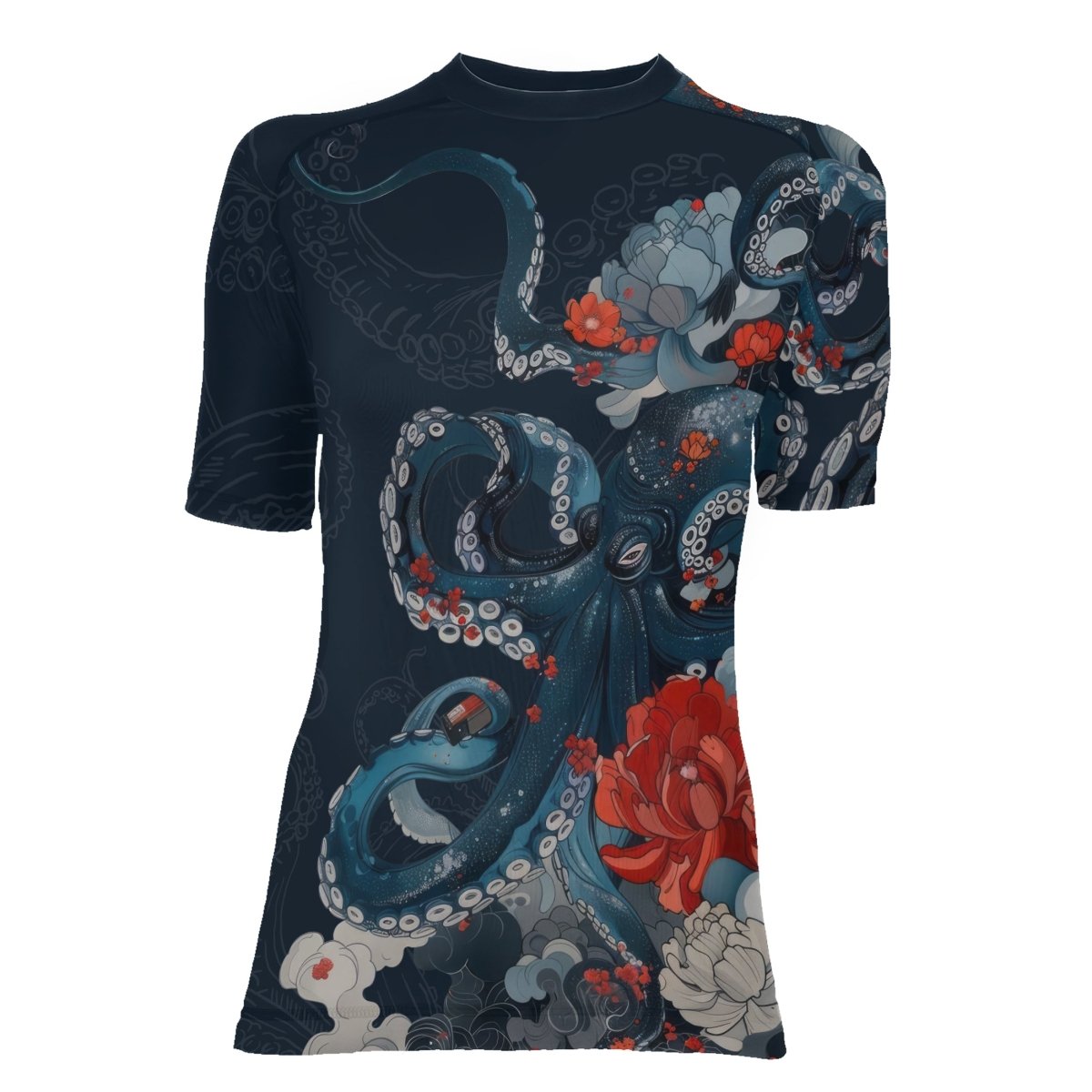 The Kraken's Garden Women's Short Sleeve Rash Guard - BattleFitGear
