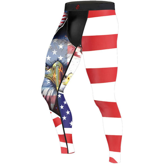 These Colors Don't Run Men's Compression Leggings - BattleFitGear