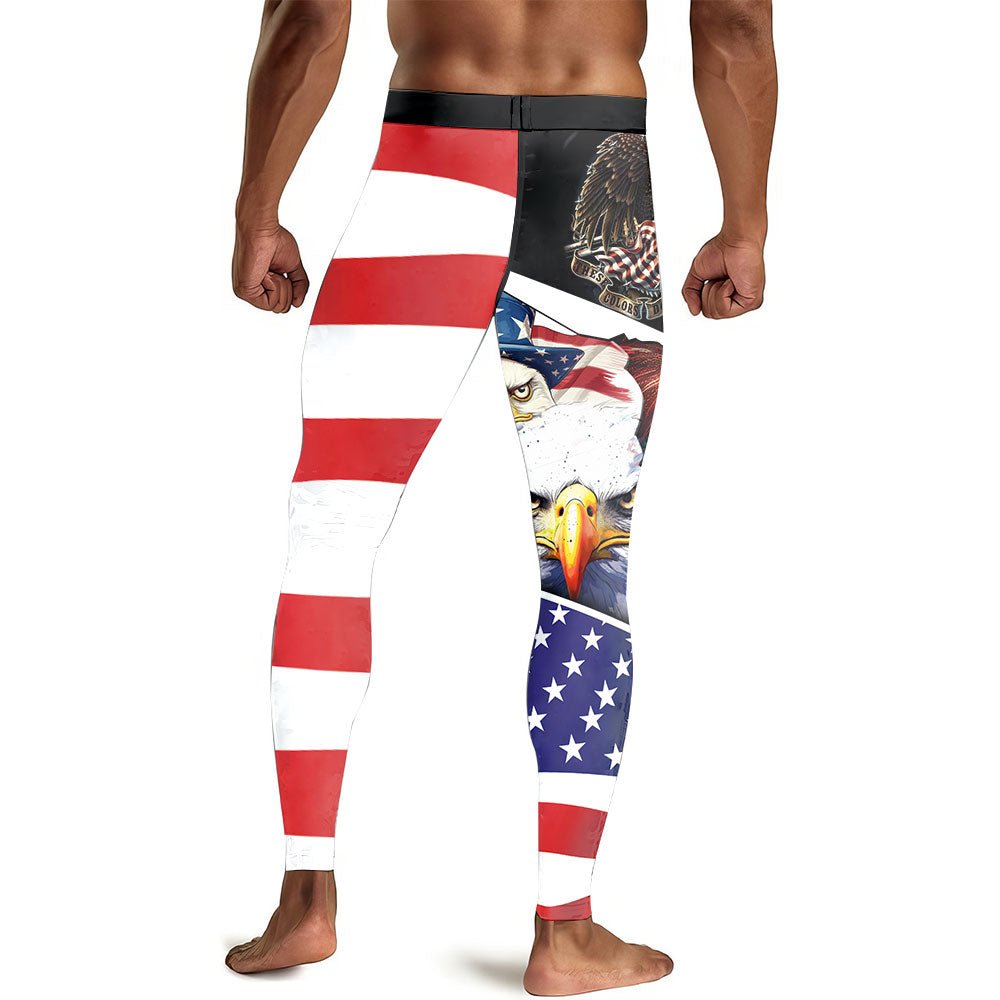 These Colors Don't Run Men's Compression Leggings - BattleFitGear