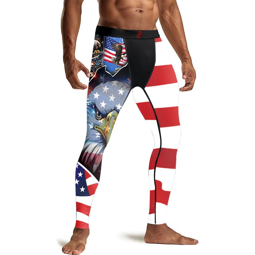 These Colors Don't Run Men's Compression Leggings - BattleFitGear