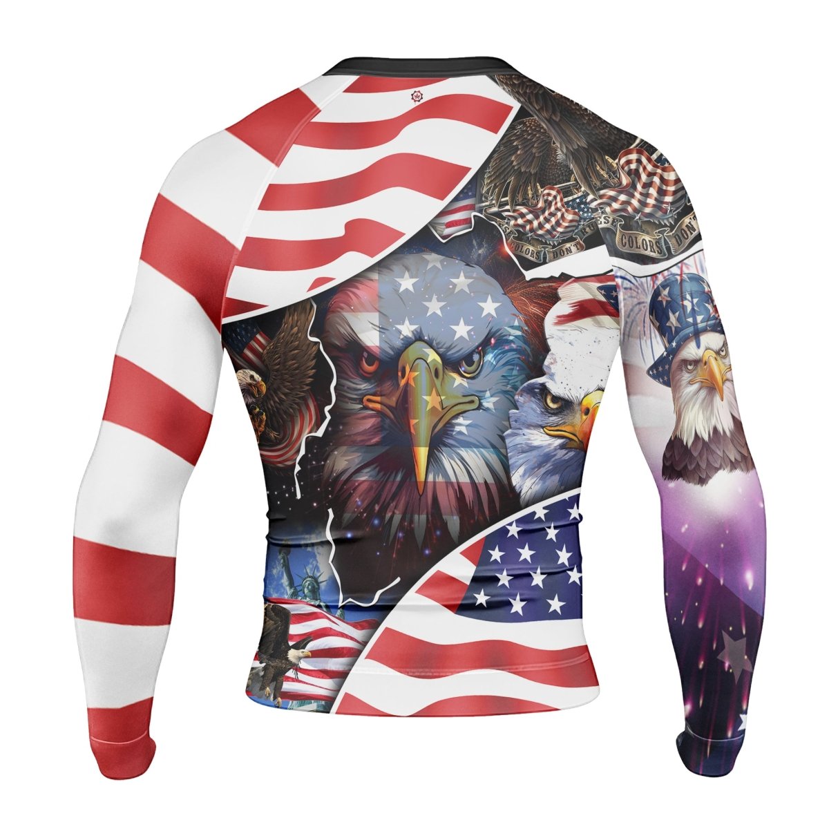 These Colors Don't Run Men's Long Sleeve Rash Guard - BattleFitGear