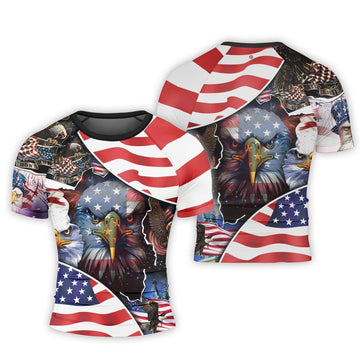 These Colors Don't Run Men's Short Sleeve Rash Guard - BattleFitGear