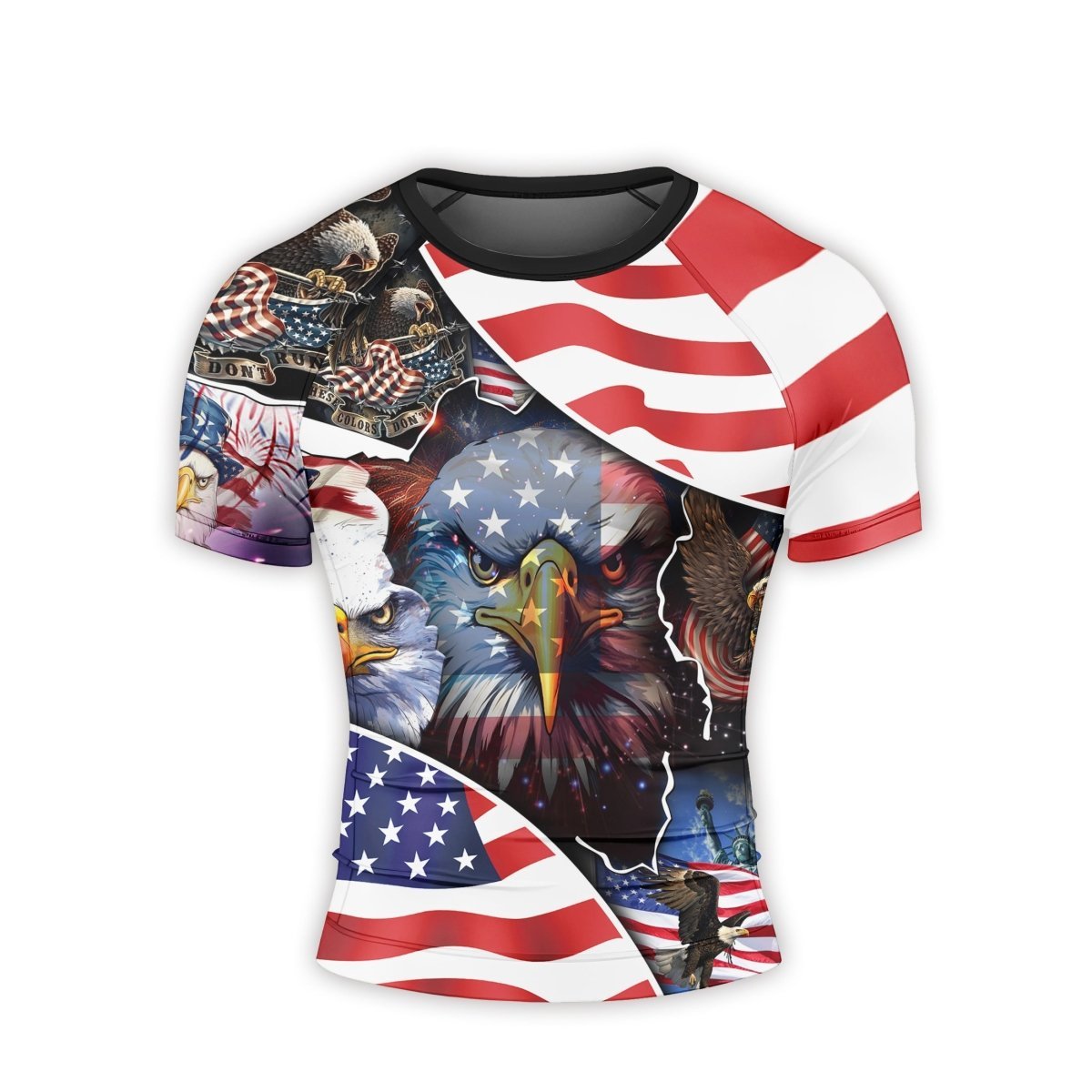 These Colors Don't Run Men's Short Sleeve Rash Guard - BattleFitGear