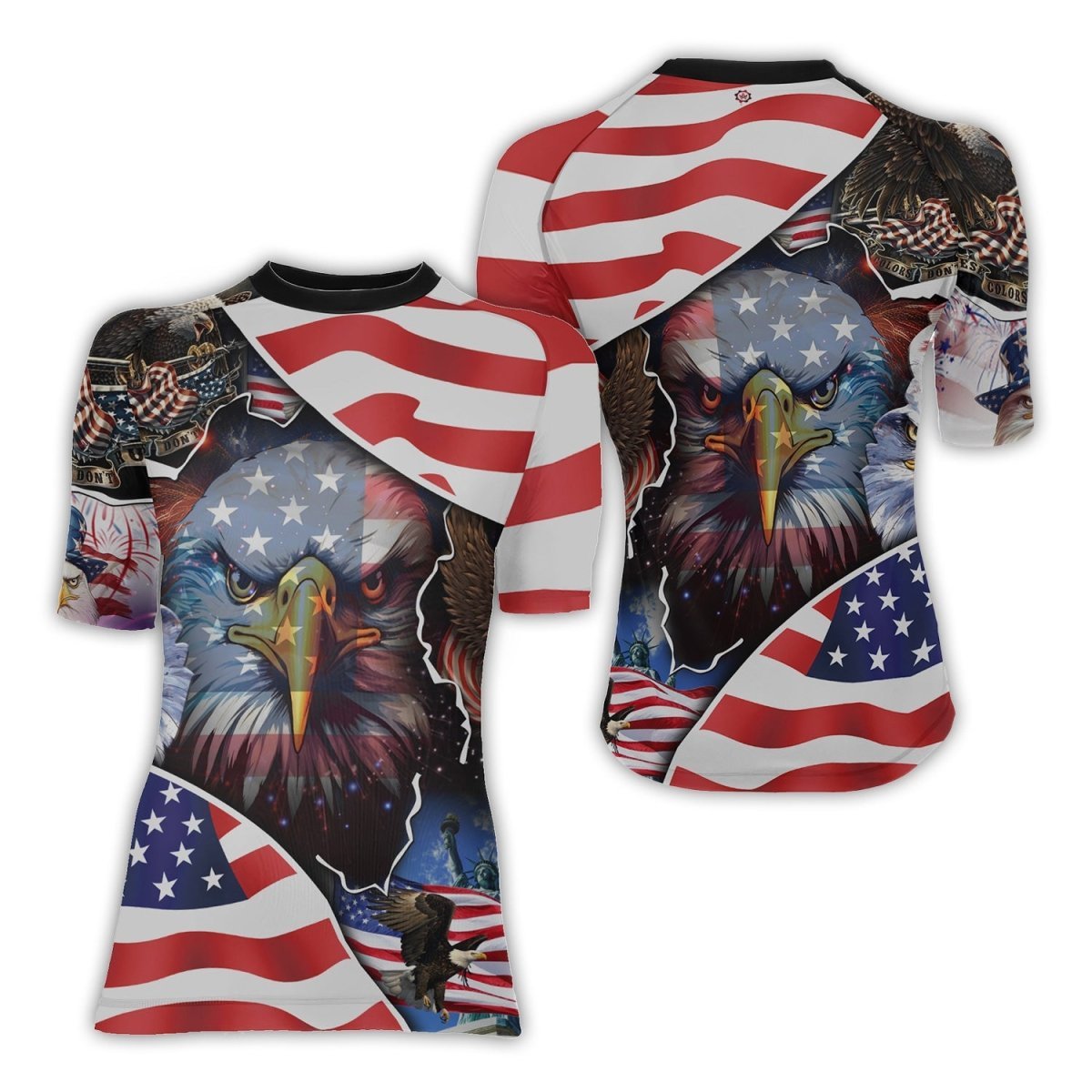 These Colors Don't Run Women's Short Sleeve Rash Guard - BattleFitGear