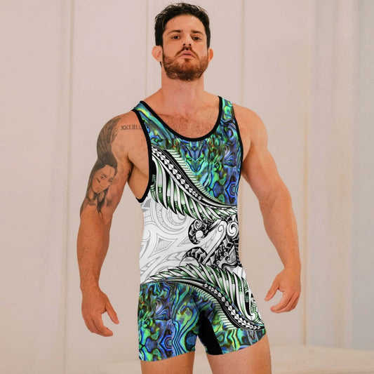 Tribal Maori Tattoo Wrestling Singlets - BattleFitGear