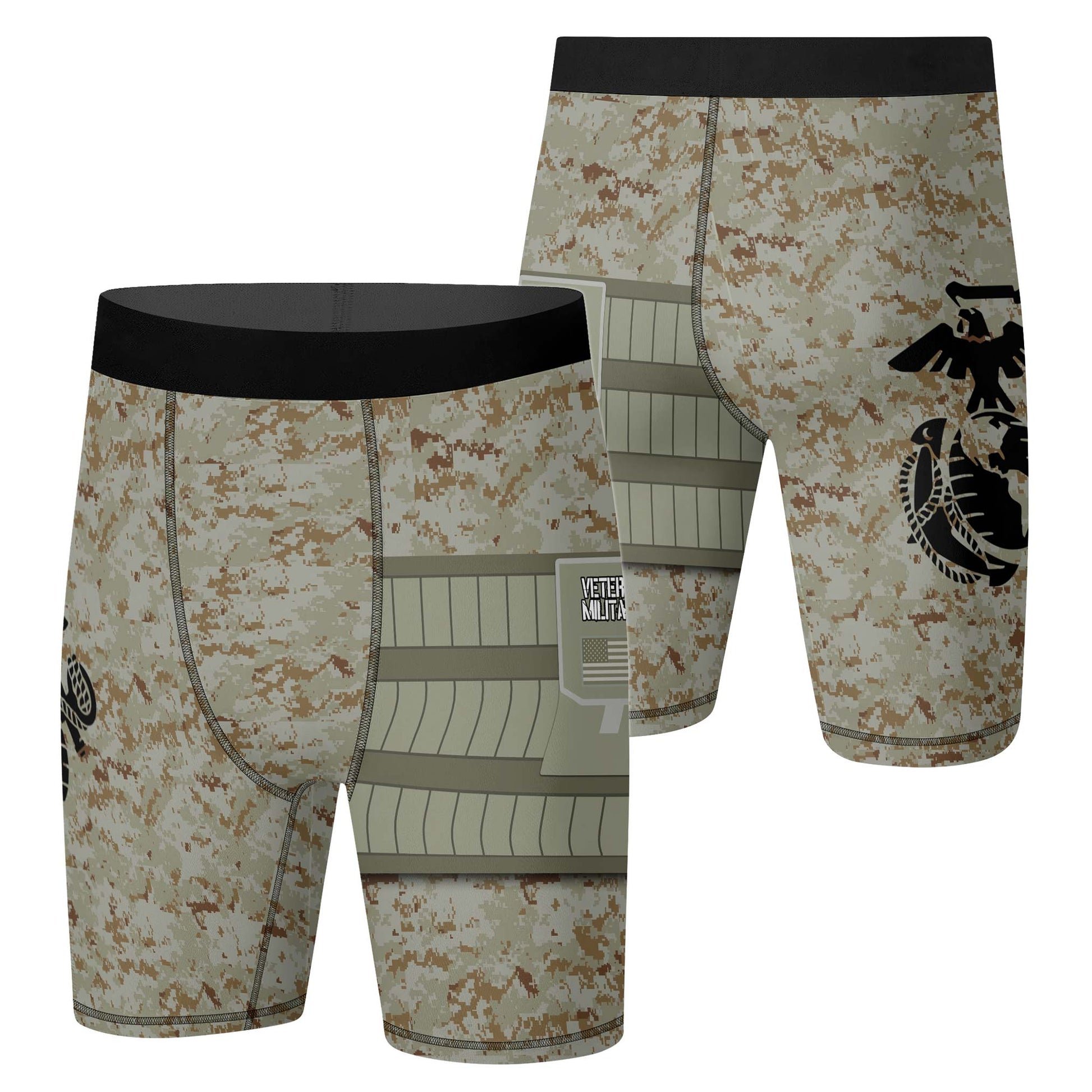 USA Marine Corp Veteran Compression Shorts