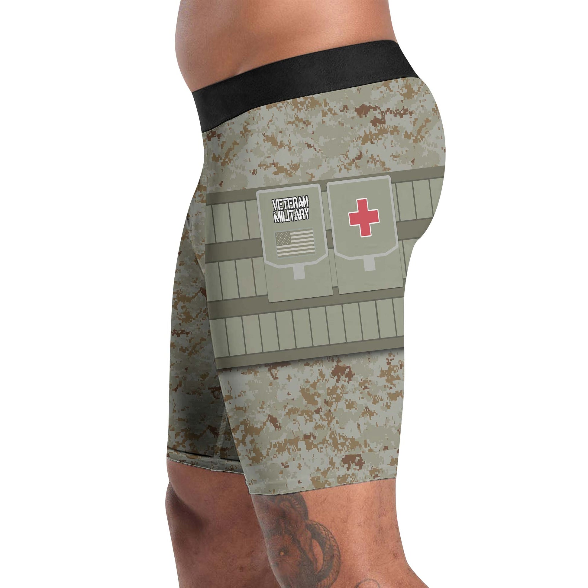 USA Marine Corp Veteran Compression Shorts