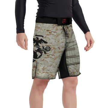 USA Marine Corp Veteran Fight Shorts - BattleFitGear