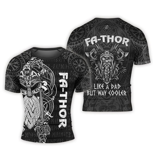 Viking Fa - Thor Men's Short Sleeve Rash Guard - BattleFitGear
