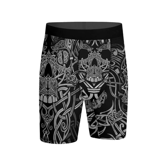 Viking Norse Skull Compression Shorts