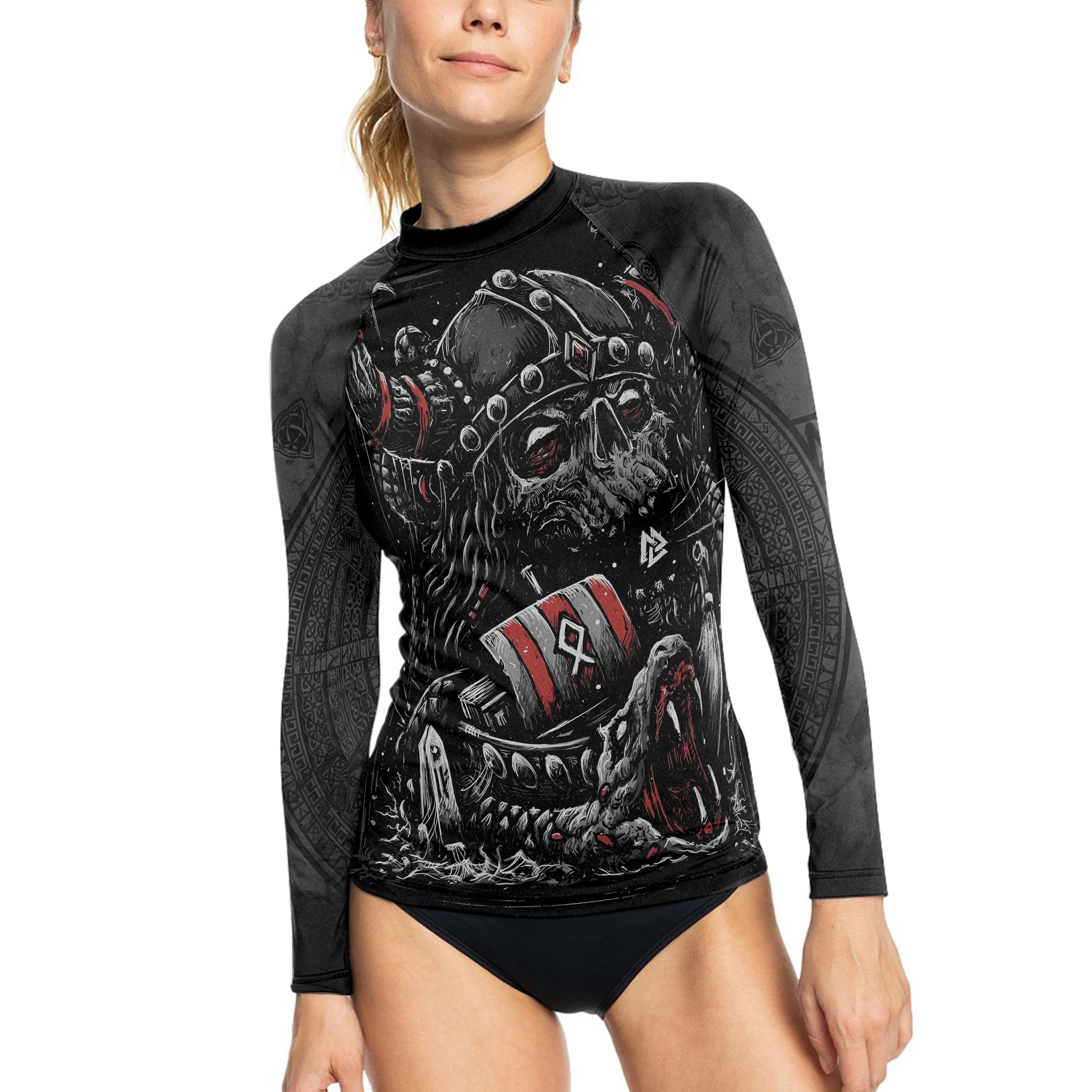 Viking Reaper Women's Long Sleeve Rash Guard