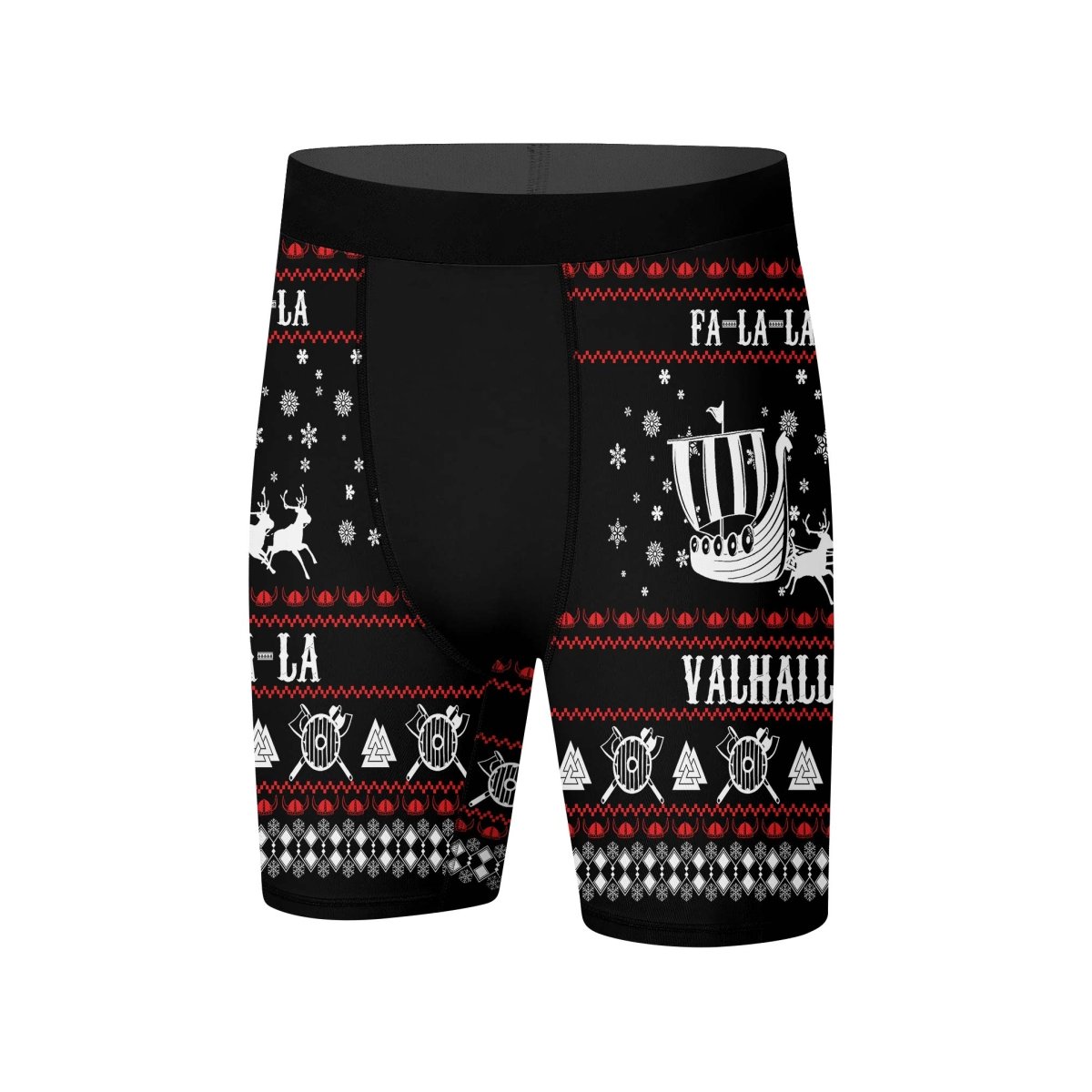 Viking Santa's Sleigh Compression Shorts - BattleFitGear