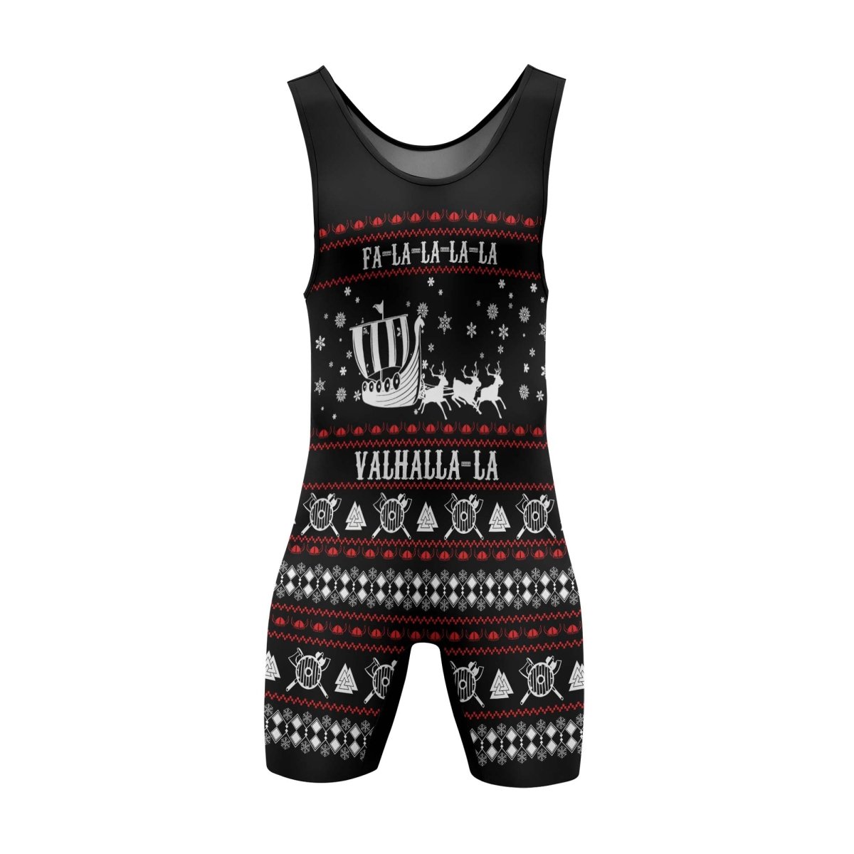 Viking Santa's Sleigh Wrestling Singlets - BattleFitGear