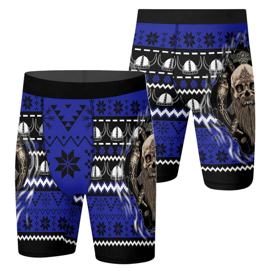 Viking Skull Inside Compression Shorts - BattleFitGear