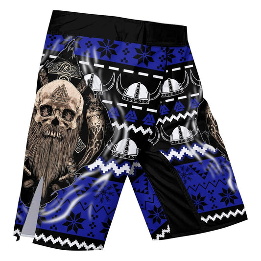 Viking Skull Inside Fight Shorts - BattleFitGear