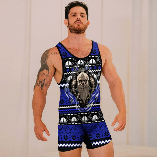 Viking Skull Inside Wrestling Singlets - BattleFitGear
