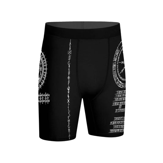 Vikings Shield Runes Compression Shorts
