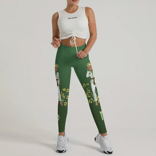 Virgo Mom Zodiac Fighter Leggings - BattleFitGear