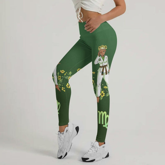 Virgo Mom Zodiac Fighter Leggings - BattleFitGear