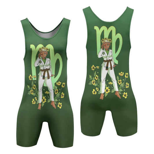 Virgo Zodiac Mom Wrestling Singlet - BattleFitGear