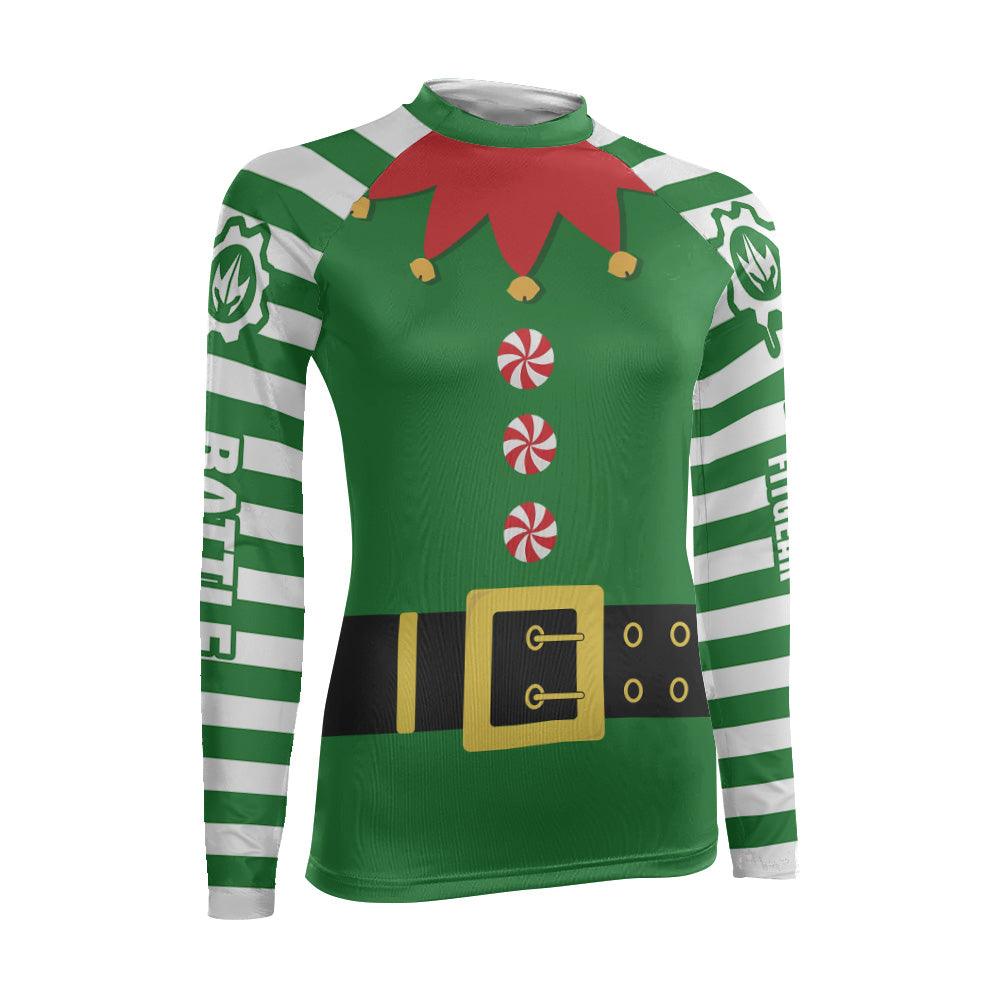 Santa's Elf Women's Long Sleeve Rash Guard