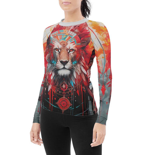 Lion Native Women's Long Sleeve Rash Guard