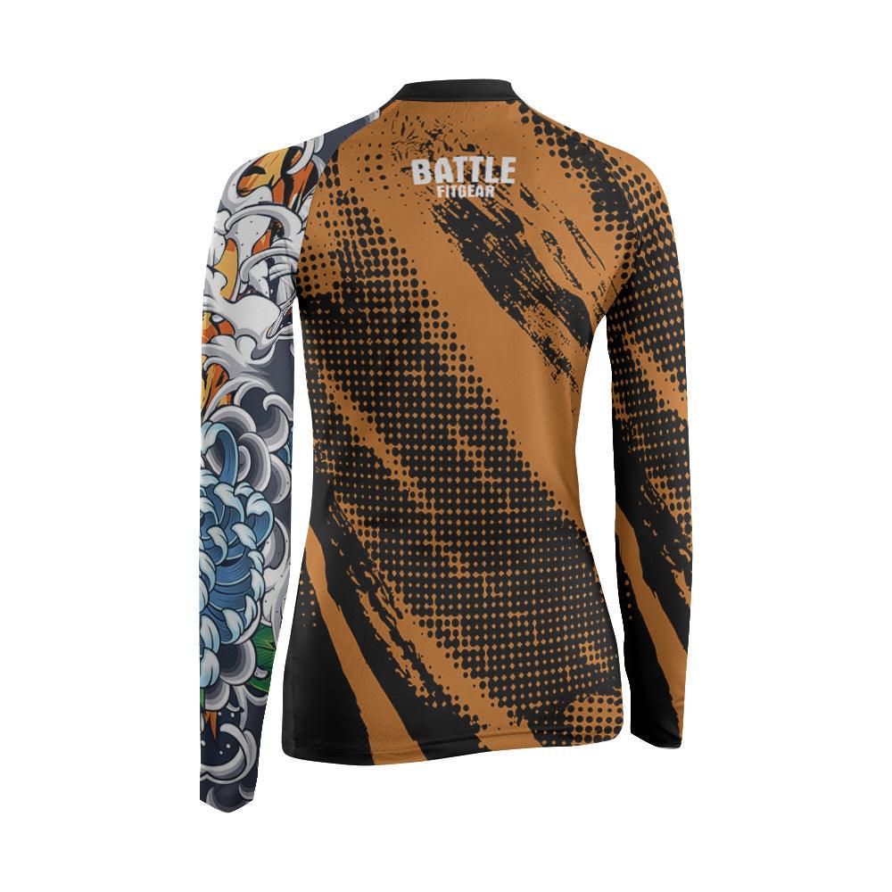 Flower Tiger Women's Long Sleeve Rash Guard
