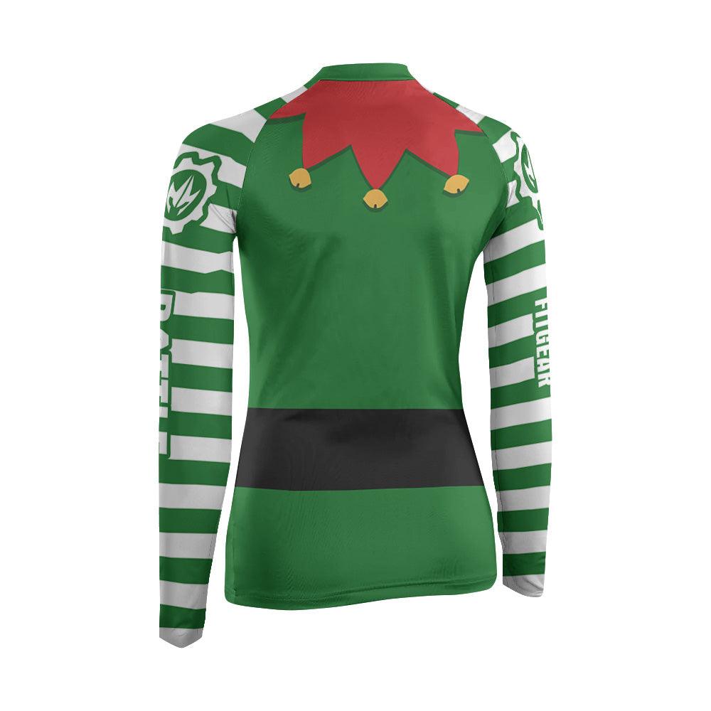 Santa's Elf Women's Long Sleeve Rash Guard