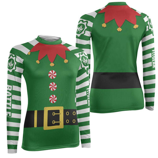 Santa's Elf Women's Long Sleeve Rash Guard