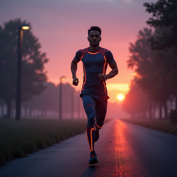 Compression Gear Science & Style Hi-Vis Threads: Reflective Compression Gear for Dawn Runs