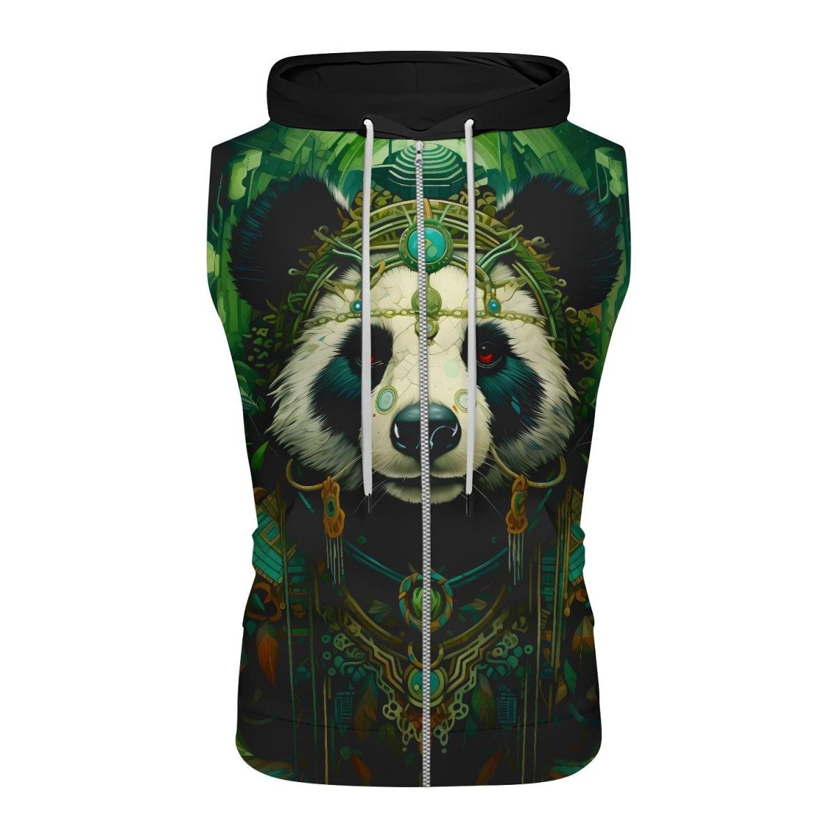 Native Panda Sleeveless Pullover & Zip Hoodie - BattleFitGear