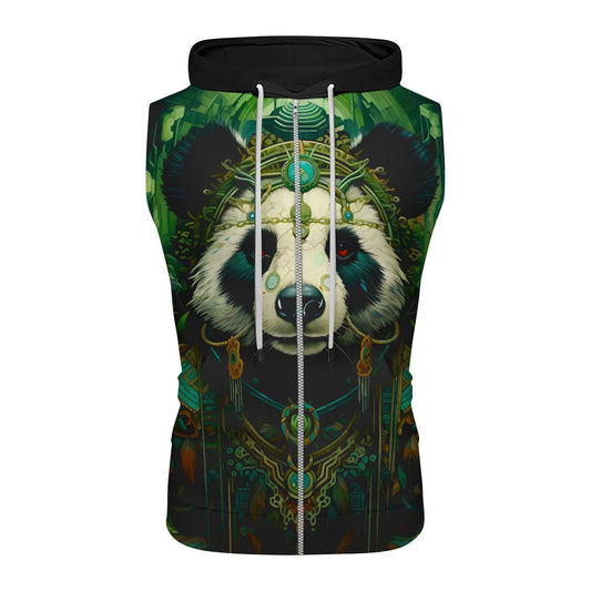 Native Panda Sleeveless Pullover & Zip Hoodie