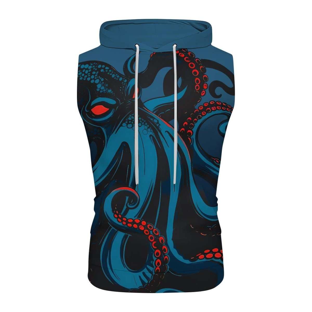 Dark Sea Octopus Sleeveless Pullover & Zip Hoodie - BattleFitGear