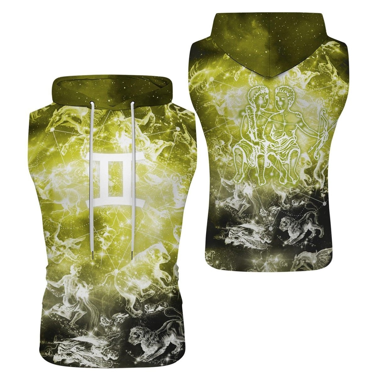 Zodiac Gemini Sleeveless Pullover & Zip Hoodie - BattleFitGear