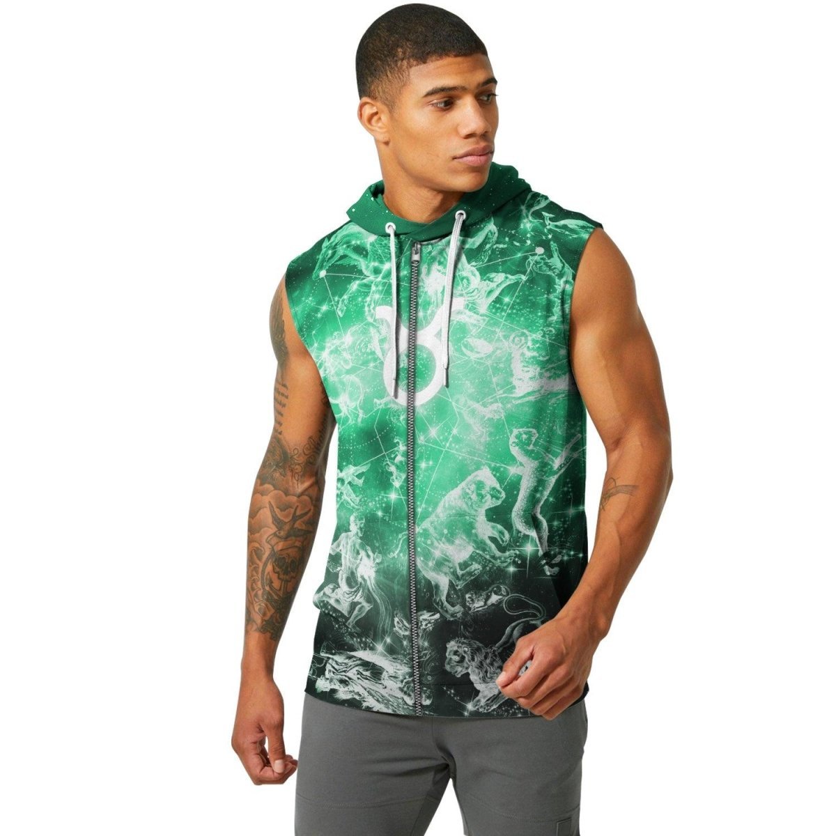 Zodiac Taurus Sleeveless Pullover & Zip Hoodie - BattleFitGear