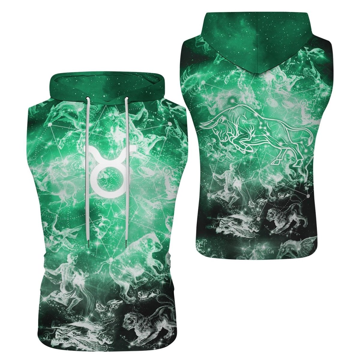 Zodiac Taurus Sleeveless Pullover & Zip Hoodie - BattleFitGear