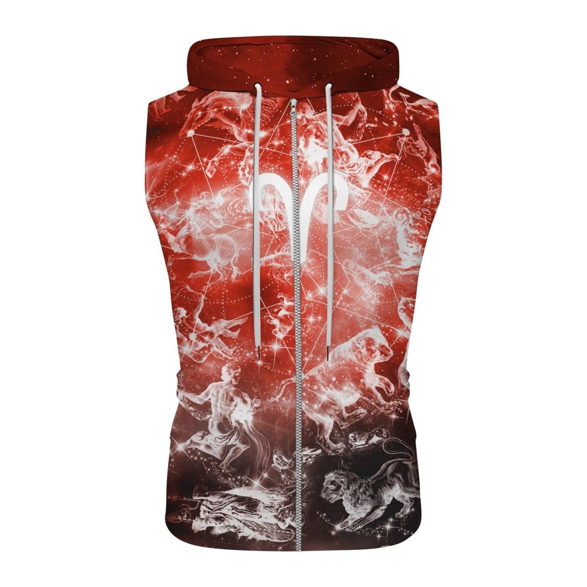 Zodiac Aries Sleeveless Pullover & Zip Hoodie - BattleFitGear