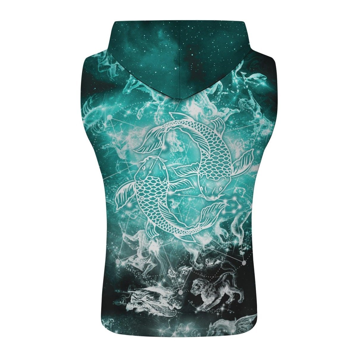 Zodiac Pisces Sleeveless Pullover & Zip Hoodie - BattleFitGear