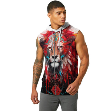 Lion Native Sleeveless Pullover & Zip Hoodie - BattleFitGear