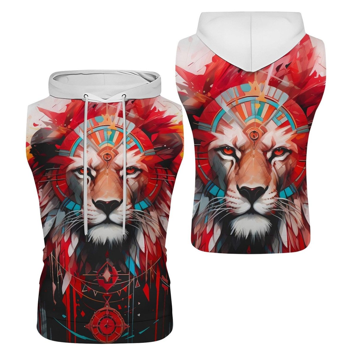 Lion Native Sleeveless Pullover & Zip Hoodie - BattleFitGear