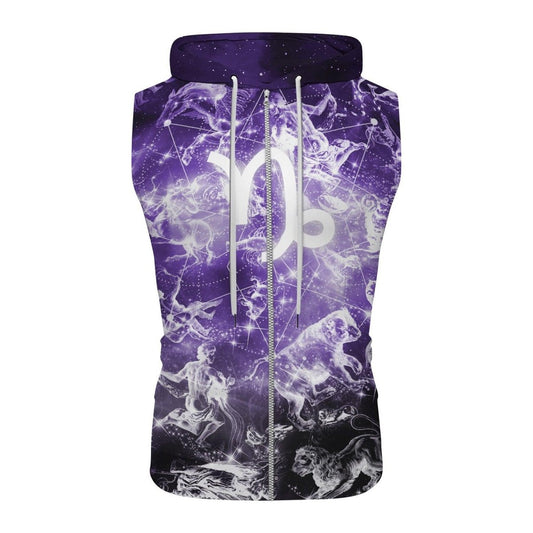 Zodiac Capricorn Sleeveless Pullover & Zip Hoodie - BattleFitGear