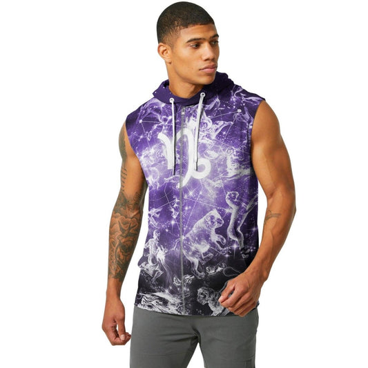 Zodiac Capricorn Sleeveless Pullover & Zip Hoodie - BattleFitGear