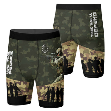 1776 US Army Compression Shorts