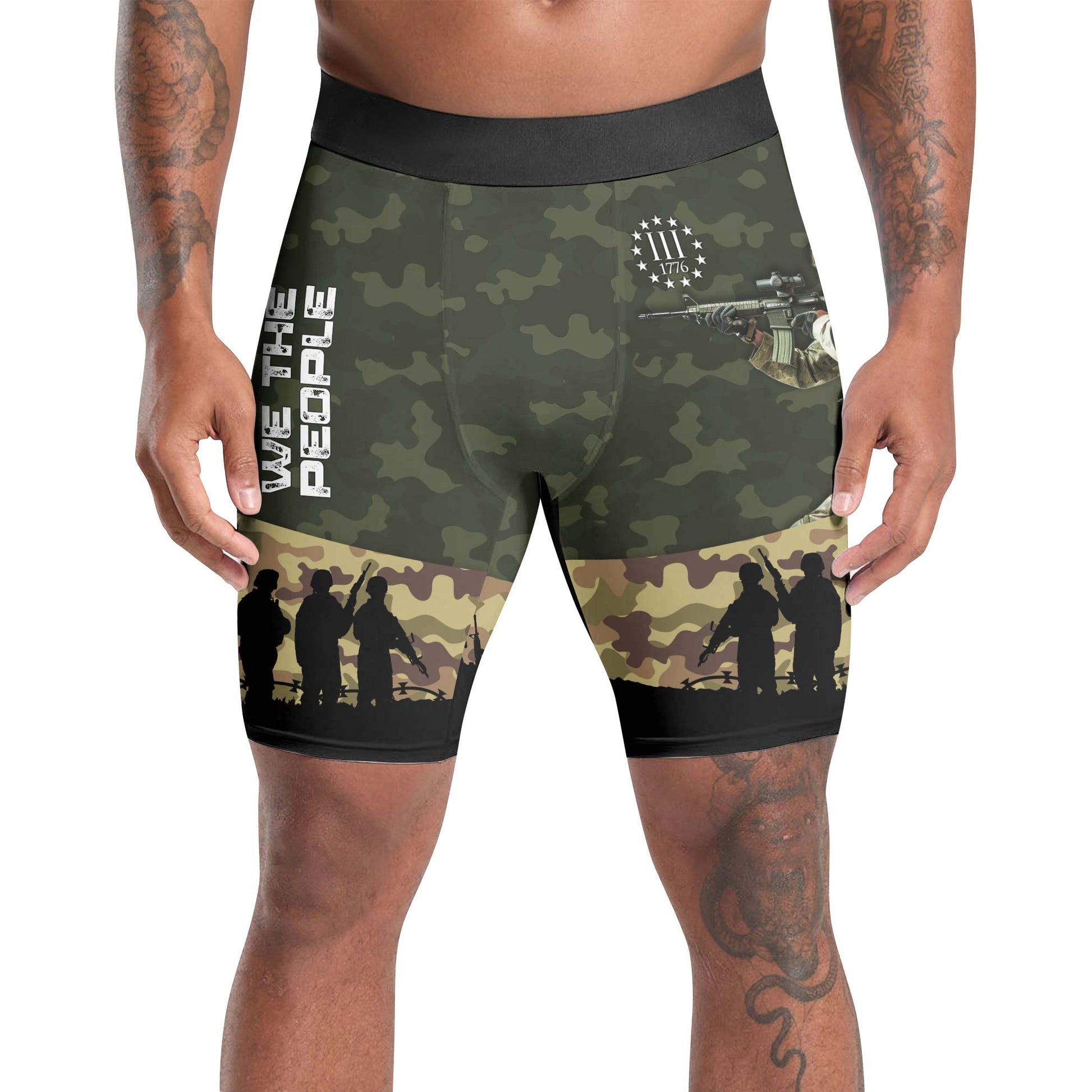 1776 US Army Compression Shorts