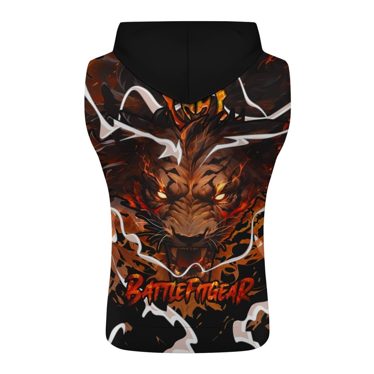 Thunder Lion Sleeveless Pullover & Zip Hoodie - BattleFitGear