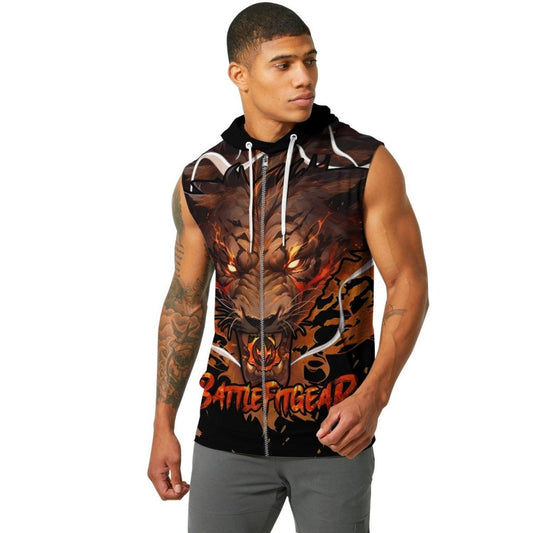 Thunder Lion Sleeveless Pullover & Zip Hoodie - BattleFitGear