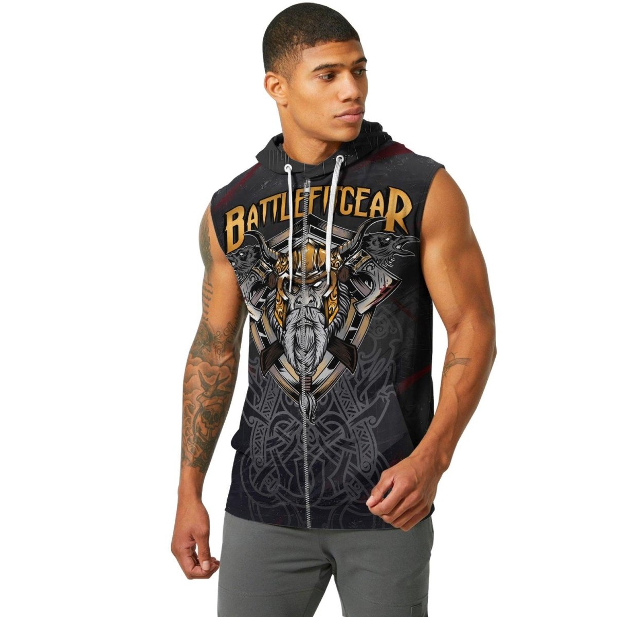 Wise Odin Sleeveless Pullover & Zip Hoodie - BattleFitGear